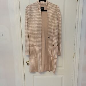 RW&CO. Women's Beige Houndstooth Blazer